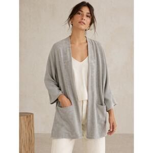 Donni. Anthropologie Ribbed Minimalist Open Front Duster Cardigan OSFA Casual